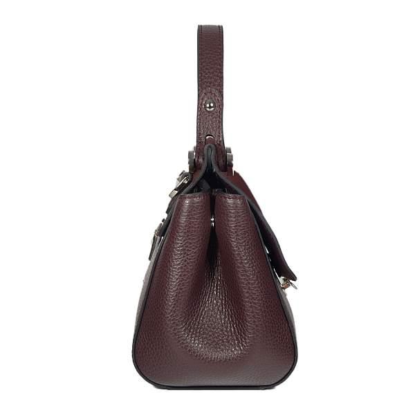 Классическая женская сумка MINI-формата BRIALDI Thea  (Тея) relief burgundy BR47441FR Бордовый Brialdi, Артикул: BR47441FR фото №1