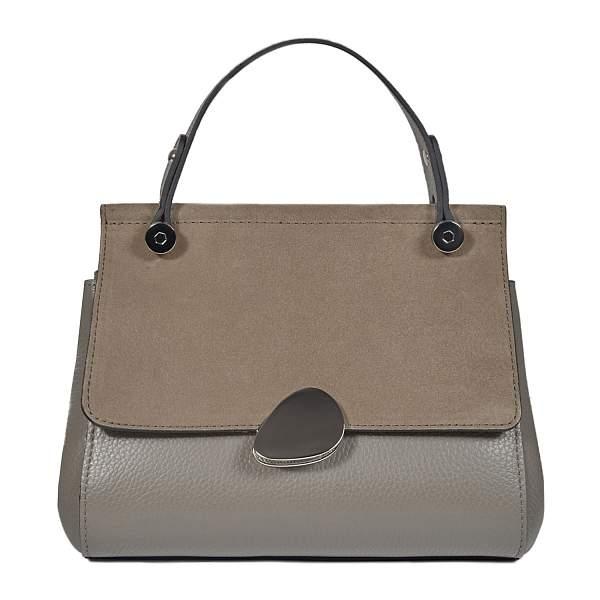 Классическая женская сумка MINI-формата BRIALDI Thea  (Тея) relief quartz BR47446BB Серый Brialdi, Артикул: BR47446BB фото №1