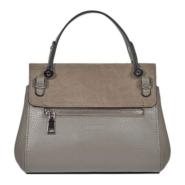 Классическая женская сумка MINI-формата BRIALDI Thea  (Тея) relief quartz BR47446BB Серый Brialdi, Артикул: BR47446BB фото №1