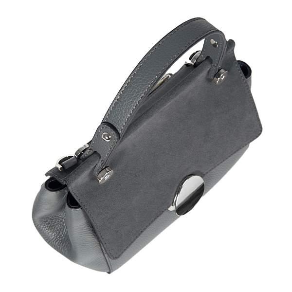 Классическая женская сумка MINI-формата BRIALDI Thea  (Тея) relief grey BR47447DW Серый Brialdi, Артикул: BR47447DW фото №1