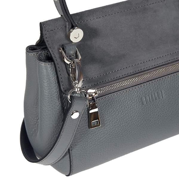 Классическая женская сумка MINI-формата BRIALDI Thea  (Тея) relief grey BR47447DW Серый Brialdi, Артикул: BR47447DW фото №1