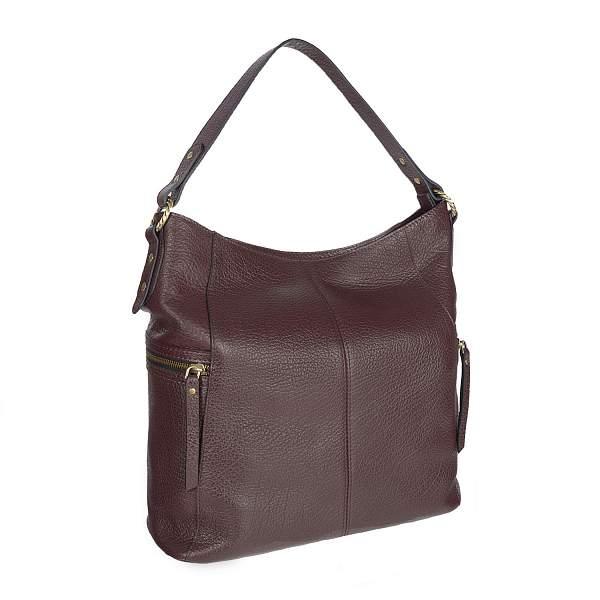 Вместительный шопер BRIALDI Berta (Берта) bison burgundy BR47450FY Бордовый Brialdi, Артикул: BR47450FY фото №1