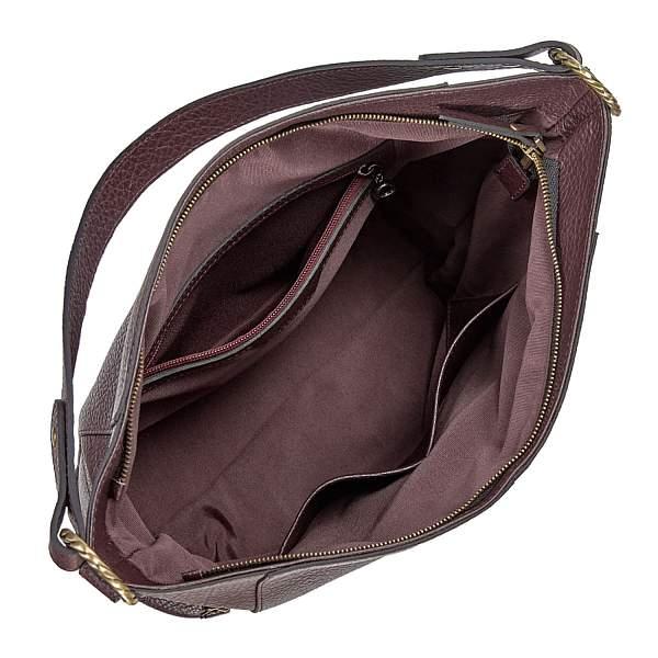 Вместительный шопер BRIALDI Berta (Берта) bison burgundy BR47450FY Бордовый Brialdi, Артикул: BR47450FY фото №1