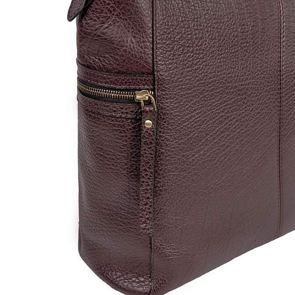 Вместительный шопер BRIALDI Berta (Берта) bison burgundy BR47450FY Бордовый Brialdi, Артикул: BR47450FY фото №1