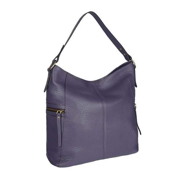 Вместительный шопер BRIALDI Berta (Берта) bison purple BR47455FJ Фиолетовый Brialdi, Артикул: BR47455FJ фото №1
