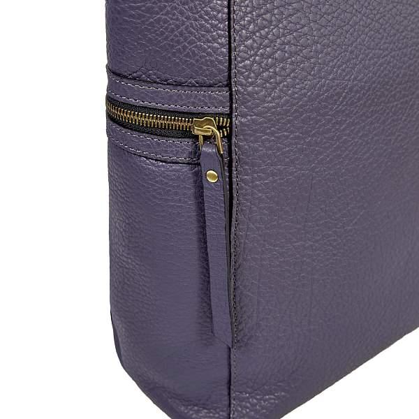 Вместительный шопер BRIALDI Berta (Берта) bison purple BR47455FJ Фиолетовый Brialdi, Артикул: BR47455FJ фото №1