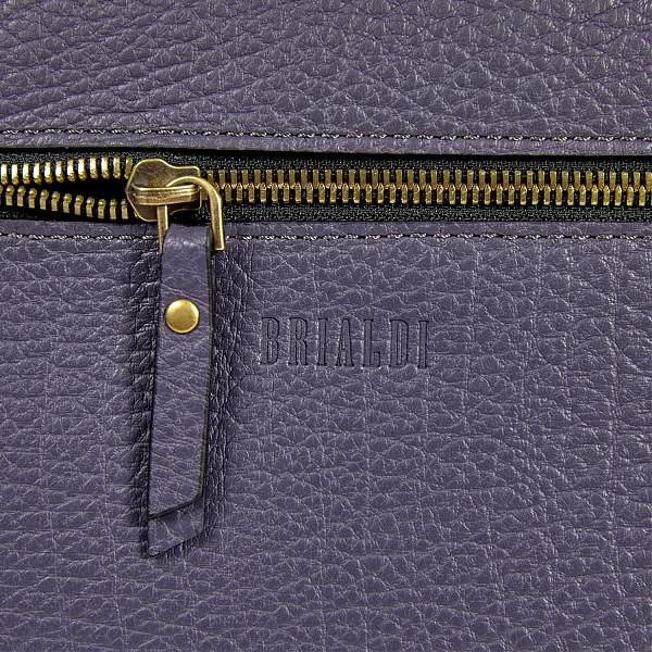 Вместительный шопер BRIALDI Berta (Берта) bison purple BR47455FJ Фиолетовый Brialdi, Артикул: BR47455FJ фото №1