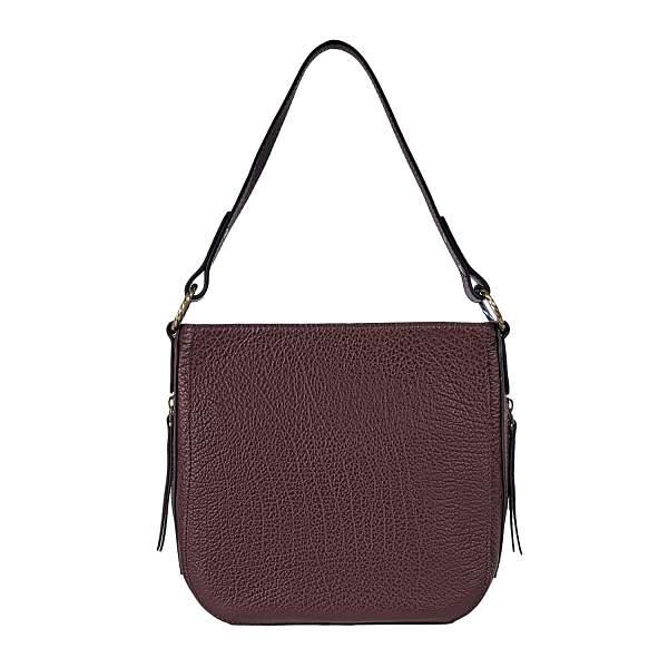 Продуманный шоппер BRIALDI Dora (Дора) bison burgundy BR47545IT Бордовый Brialdi, Артикул: BR47545IT фото №1