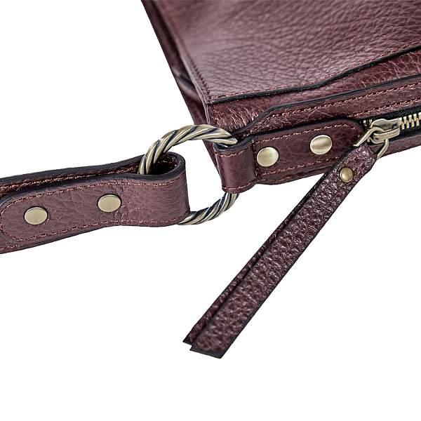 Продуманный шоппер BRIALDI Dora (Дора) bison burgundy BR47545IT Бордовый Brialdi, Артикул: BR47545IT фото №1