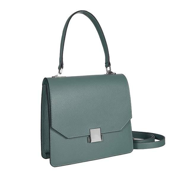 Классическая женская сумочка среднего размера BRIALDI Devi (Деви) relief mint BR47556QG Бирюзовый Brialdi, Артикул: BR47556QG фото №1
