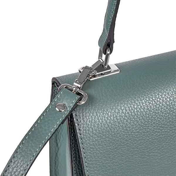 Классическая женская сумочка среднего размера BRIALDI Devi (Деви) relief mint BR47556QG Бирюзовый Brialdi, Артикул: BR47556QG фото №1