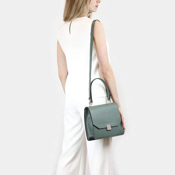 Классическая женская сумочка среднего размера BRIALDI Devi (Деви) relief mint BR47556QG Бирюзовый Brialdi, Артикул: BR47556QG фото №1