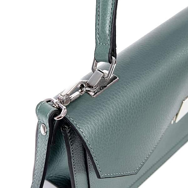 Классическая женская сумочка среднего размера BRIALDI Margaret (Маргарет) relief mint BR47571ZM Бирюзовый Brialdi, Артикул: BR47571ZM фото №1