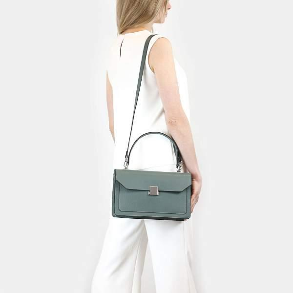 Классическая женская сумочка среднего размера BRIALDI Margaret (Маргарет) relief mint BR47571ZM Бирюзовый Brialdi, Артикул: BR47571ZM фото №1