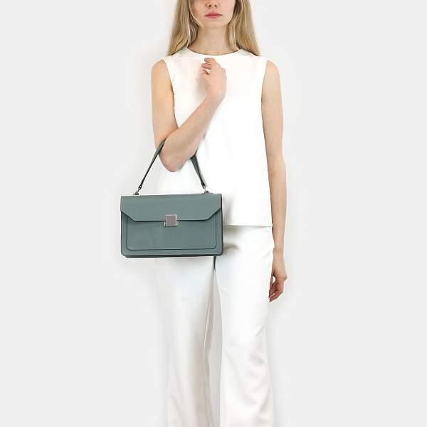 Классическая женская сумочка среднего размера BRIALDI Margaret (Маргарет) relief mint BR47571ZM Бирюзовый Brialdi, Артикул: BR47571ZM фото №1