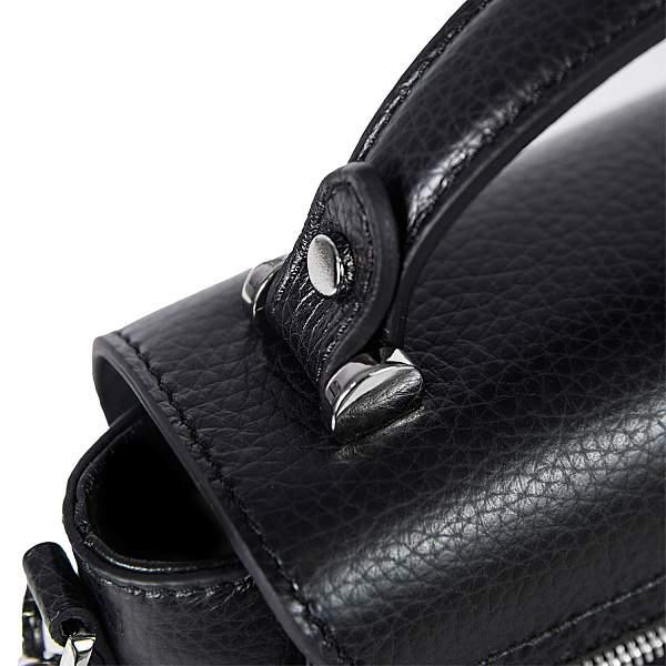 Элегантная сумочка mini-размера BRIALDI Laura (Лаура) relief black BR47602GX Черный Brialdi, Артикул: BR47602GX фото №1