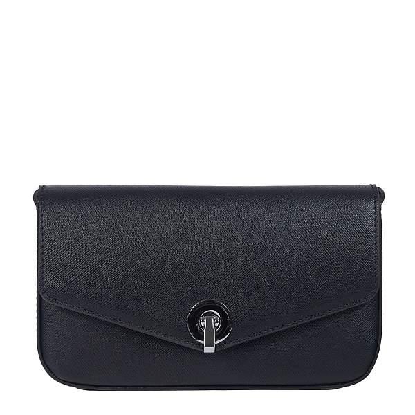 Элегантная сумочка на плечо BRIALDI Sophie (Софи) saffiano black BR47617SB Черный Brialdi, Артикул: BR47617SB фото №1