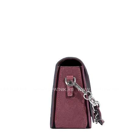 роскошная сумочка на плечо оригинальной формы brialdi isabel (изабель) relief wine br47681gb бордовый Brialdi