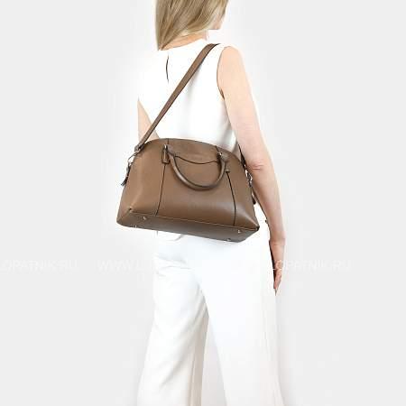 женская деловая сумка среднего размера brialdi ambra (амбра) relief brown br47691kb коричневый Brialdi