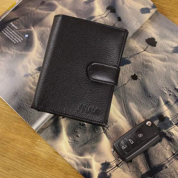 Солидное мужское портмоне BRIALDI Bravo (Браво) relief black  BR48187IS Черный Brialdi, Артикул: BR48187IS фото №1