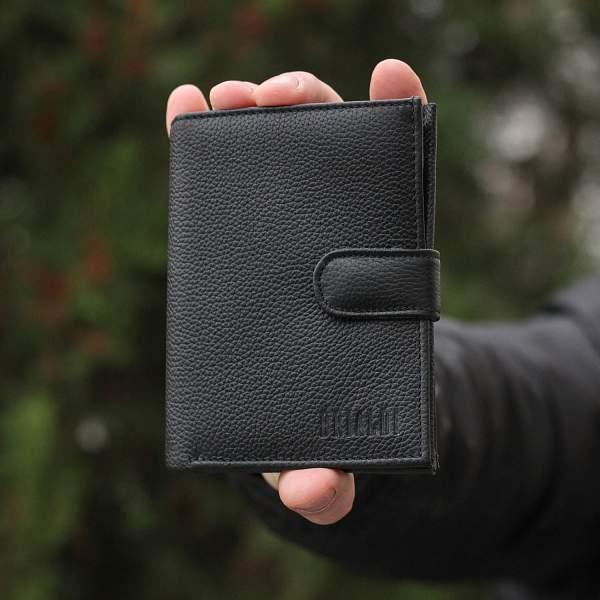 Солидное мужское портмоне BRIALDI Bravo (Браво) relief black  BR48187IS Черный Brialdi, Артикул: BR48187IS фото №1