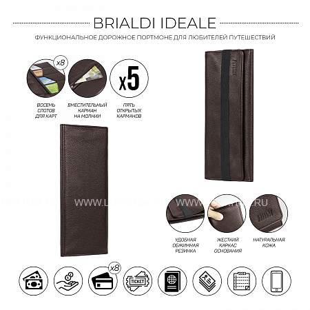 органайзер-трифолд brialdi ideale (идеал) relief brown br48530op коричневый Brialdi