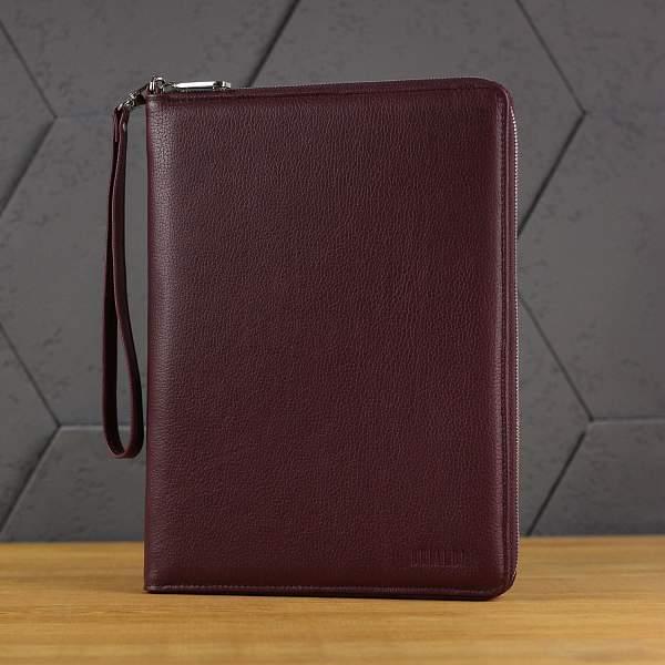 Органайзер для документов А5 с жесткой формой BRIALDI Cruise (Круиз) relief cherry BR49472XD Бордовый Brialdi, Артикул: BR49472XD фото №1