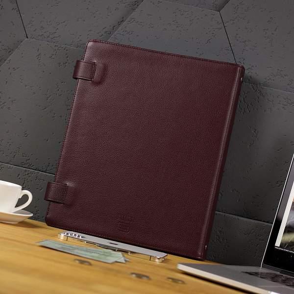 Большая папка с жестким каркасом для документов А4 BRIALDI Familydocs (документы всей семьи) relief cherry BR49475KA Бордовый Brialdi, Артикул: BR49475KA фото №1