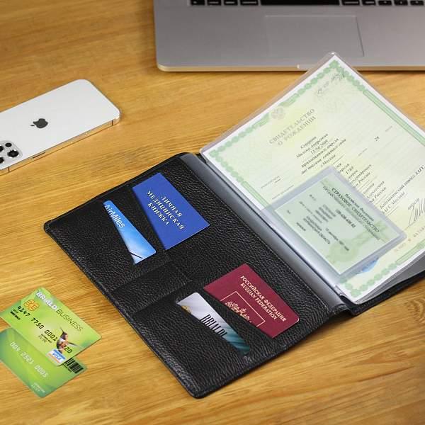 Папка для документов А5 мягкой формы BRIALDI File (Файл) relief black BR49581PJ Черный Brialdi, Артикул: BR49581PJ фото №1