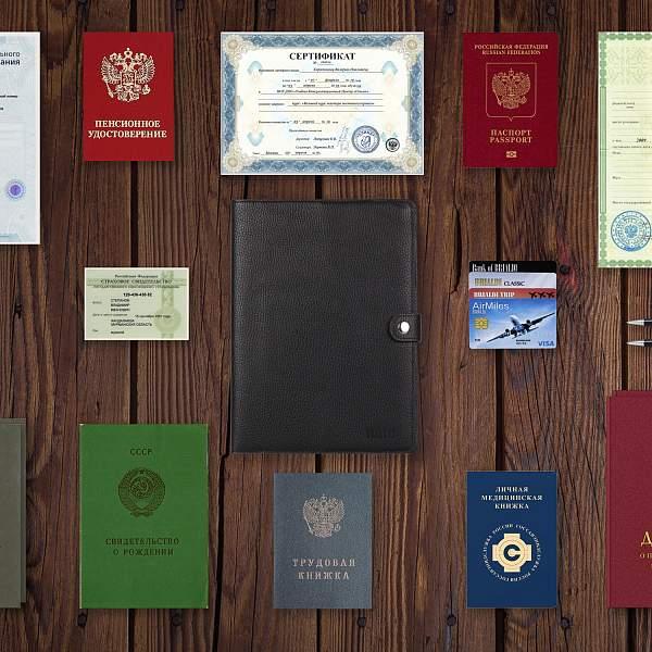 Папка для документов А5 мягкой формы BRIALDI File (Файл) relief black BR49581PJ Черный Brialdi, Артикул: BR49581PJ фото №1