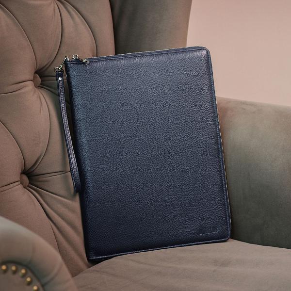 Папка для документов А4 с жесткой формой BRIALDI Mystory (Моя история) relief navy BR49596KI Синий Brialdi, Артикул: BR49596KI фото №1