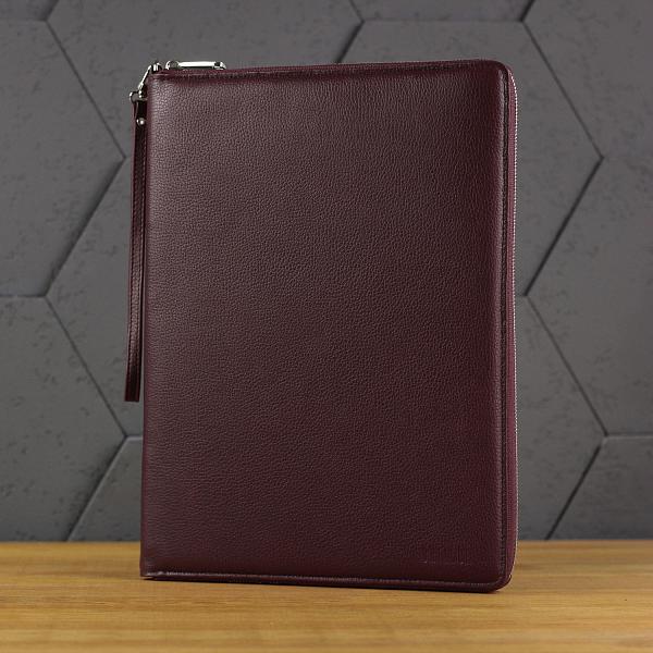 Папка для документов А4 с жесткой формой BRIALDI Mystory (Моя история) relief cherry BR49597XE Бордовый Brialdi, Артикул: BR49597XE фото №1