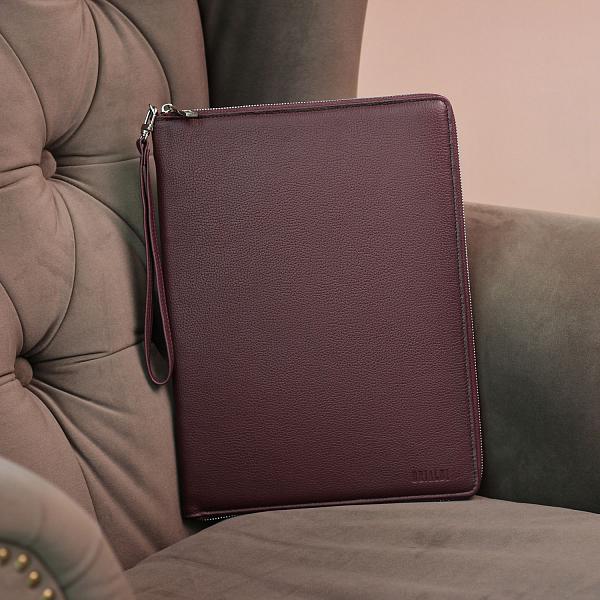 Папка для документов А4 с жесткой формой BRIALDI Mystory (Моя история) relief cherry BR49597XE Бордовый Brialdi, Артикул: BR49597XE фото №1