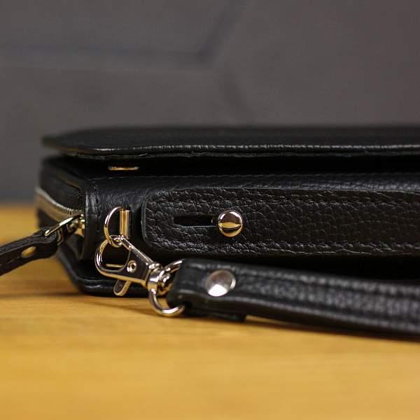 Мужской клатч с двумя внешними отделениями BRIALDI Mars (Марс) relief black  BR50769OH Черный Brialdi, Артикул: BR50769OH фото №1