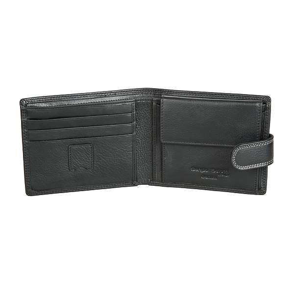 Портмоне чёрный Sergio Belotti 2330-03 denim black Sergio Belotti, Артикул: 2330-03 denim black фото №1