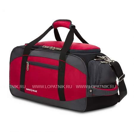 сумка спортивная swissgear, красный/серый/чёрный, полиэстер 1200d, 52х25х30 см, 39 л sa52744165 Swissgear