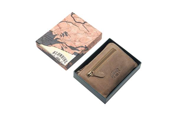 Ключница KLONDIKE «Tom», натуральная кожа в светло-коричневом цвете, 11 х 7,5 см KD1001-02 KLONDIKE 1896, Артикул: KD1001-02 фото №1