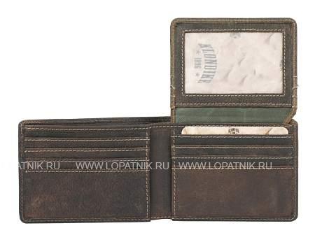 бумажник klondike «billy», натуральная кожа в темно-коричневом цвете, 11 х 8,5 см kd1003-01 KLONDIKE 1896