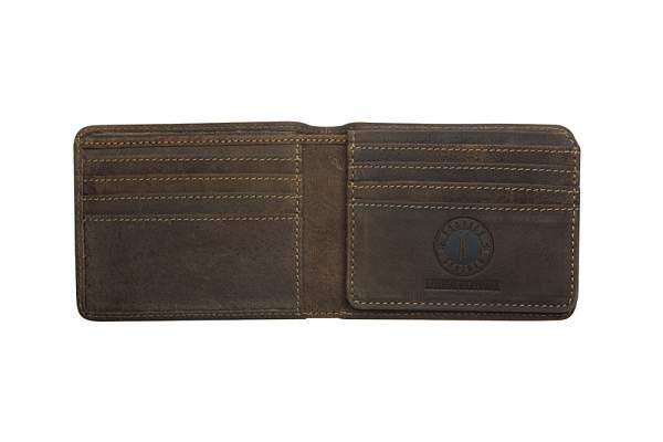 Бумажник KLONDIKE «Billy», натуральная кожа в темно-коричневом цвете, 11 х 8,5 см KD1003-01 KLONDIKE 1896, Артикул: KD1003-01 фото №1