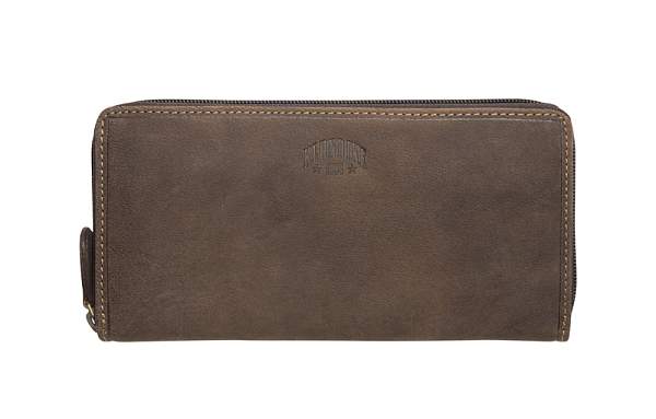 Бумажник женский KLONDIKE «Mary», натуральная кожа в темно-коричневом цвете, 19,5 х 10 см KD1030-01 KLONDIKE 1896, Артикул: KD1030-01 фото №1