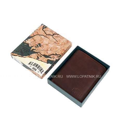 бумажник klondike digger «cade», натуральная кожа в темно-коричном цвете, 12,5 x 10 x 2 см kd1043-03 KLONDIKE 1896