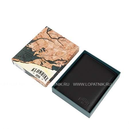 бумажник klondike claim, натуральная кожа в черном цвете, 10 х 1,5 х 12 см kd1102-01 KLONDIKE 1896