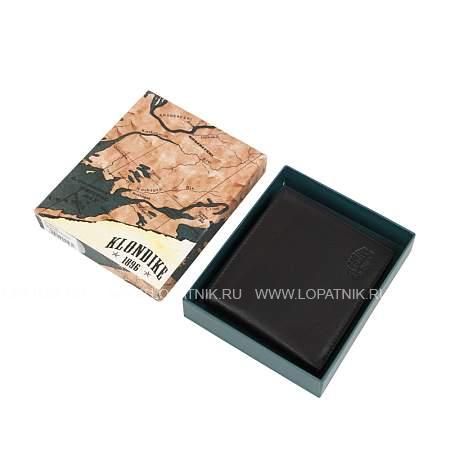 бумажник klondike claim, натуральная кожа в черном цвете, 12 х 2 х 9,5 см kd1107-01 KLONDIKE 1896