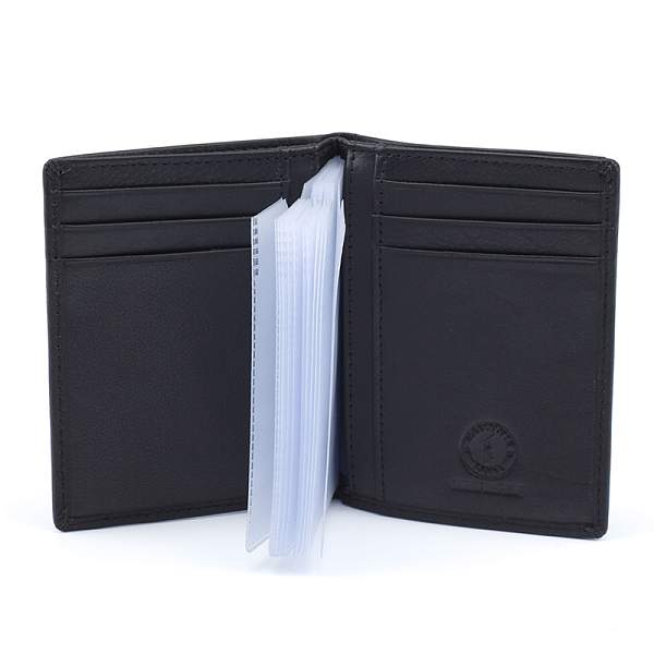 Визитница KLONDIKE Claim, натуральная кожа в черном цвете, 8 х 1,5 х 10,5 см KD1110-01 KLONDIKE 1896, Артикул: KD1110-01 фото №1