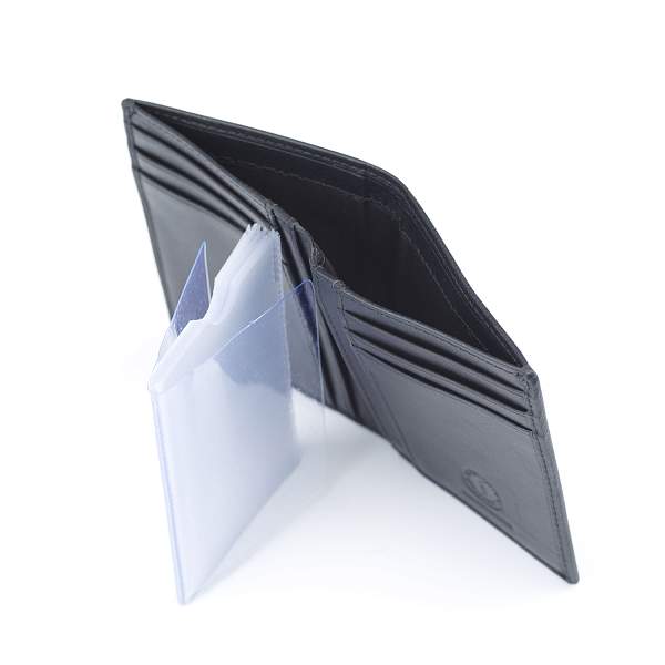 Визитница KLONDIKE Claim, натуральная кожа в черном цвете, 8 х 1,5 х 10,5 см KD1110-01 KLONDIKE 1896, Артикул: KD1110-01 фото №1