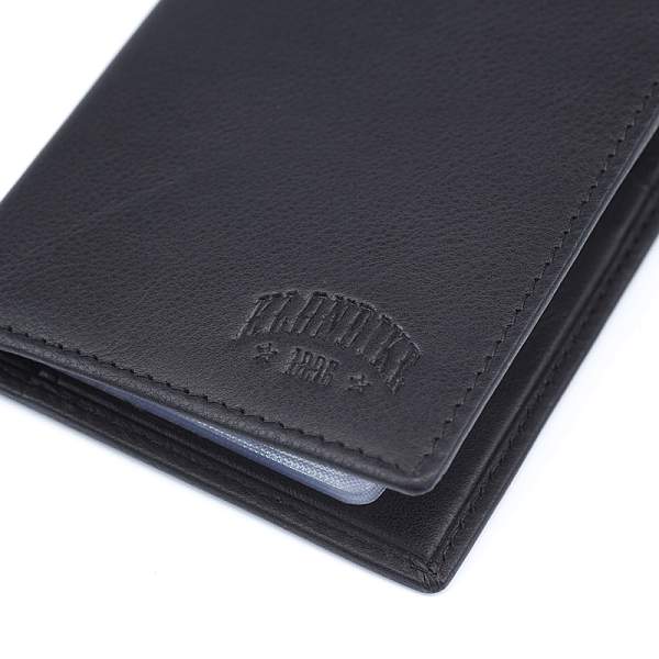 Визитница KLONDIKE Claim, натуральная кожа в черном цвете, 8 х 1,5 х 10,5 см KD1110-01 KLONDIKE 1896, Артикул: KD1110-01 фото №1