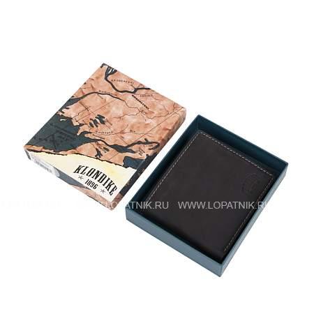 бумажник klondike yukon, натуральная кожа в черном цвете, 11 х 2 х 9,5 см kd1113-01 KLONDIKE 1896