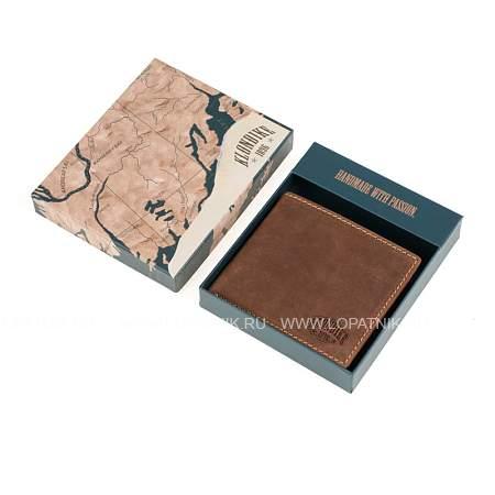 бумажник klondike yukon, натуральная кожа в коричневом цвете, 11 х 2 х 9,5 см kd1113-03 KLONDIKE 1896