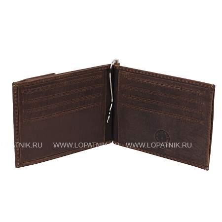 бумажник klondike yukon, с зажимом для денег, натуральная кожа в коричневом цвете, 12 х 1,5 х 9 см kd1114-03 KLONDIKE 1896