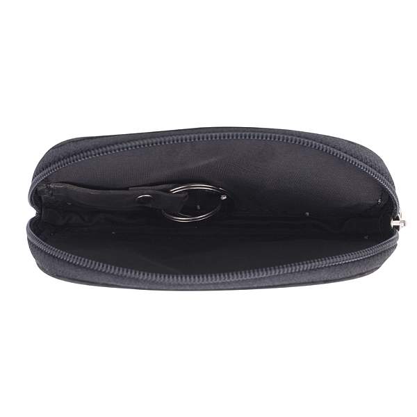 Ключница KLONDIKE Yukon, натуральная кожа в черном цвете, 11,5 х 2 х 7,5 см KD1115-01 KLONDIKE 1896, Артикул: KD1115-01 фото №1